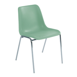 CHAISE COQUE PIETEMENT VERT PASTEL
