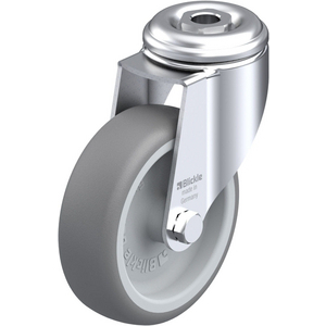 ROULETTE PIVOT. 100KG D.100MM AC BAND.CAOUT 32MM MOY LISSE