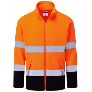 PORTWEST FLEECE VEST ES251 HI-VIS ORANJE/MARINE MT M
