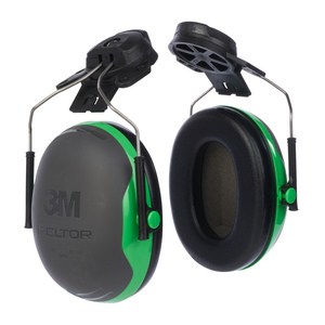 PELTOR CUFFIE AURICOLARI, 26 DB, VERDE, ATTACCO PER ELMETTO, X1P3 7000103988
