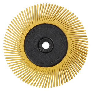 80 SPAZZOLE RADIALI A FILO ABRASIVO CURVO TIPO C- BB-ZZ DIAMETRO 200MM - P.N. 33129 GIALLO 7100138337