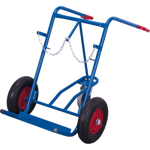 3310000400 Stahlflaschenkarre 150 kg 2x40-50 l Luft, Stützr.