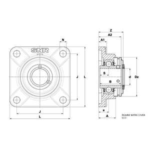 PALIER INOX SENTINEL SUCF207FG1 SENTINEL LUBSOLID INOX - SNR