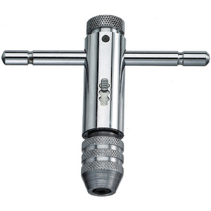 PORTE-OUTILS A CLIQUET T.2 12915 CAP.4,6-8 ACIER CHROME