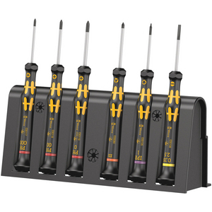 1550/6 ESD JEU DE TOURNEVIS ELECTRONICIEN + RACK, 6 PIECES