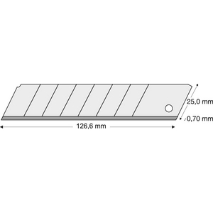9784710035 Abbrechklinge 25mm Pack a 10 Stück LUTZ BLADES