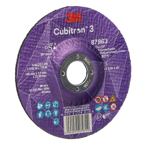 DISCO DA TAGLIO CUBITRON3, 87963, 36+, T42, 125 MM X 2.5 MM X 22.23 MM, EN, 25/PACK, 50 PZ/CARTONE 7100303995