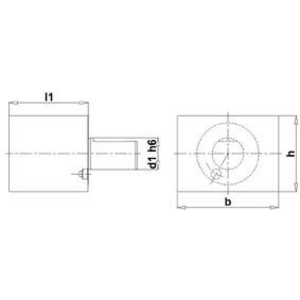 9325200007 VDI Vierkant Rohling A1 50x125mm FORTIS