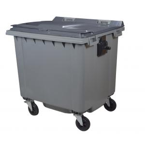 CONTENEUR KOROK 4 ROUES-1000L SANS BARRE-GRIS/GRIS
