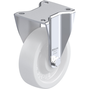 ROULETTE FIXE 700KG D.125MM AC BAND.POLYA 40MM MOY LISSE