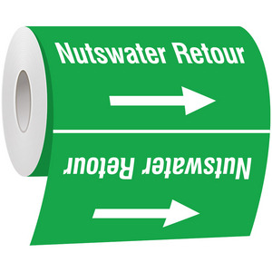 BRADY LEIDINGMERKER 200MM NUTSWATER RETOUR (ROL=30M)