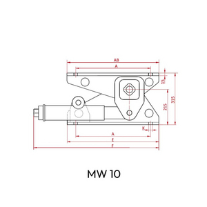 SUPPORT MOTEUR MW-10-550 MOTEUR IEC 280S/M