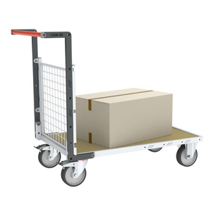 CHARIOT MODULAIRE GRILLAGE 1 DOSSIER, PLATEAU BOIS