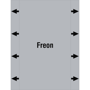 BRADY LEIDINGMERKER 160X210 FREON