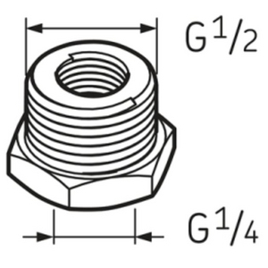 RACCORD ADAPTATEUR G1/4-G1/2 SKF