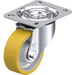 331116-RUOTA CON SUPPORTO GIREVOLE IN LAMIERA DACCIAIO STAMPATA, SUPPORTI VERSIONE SEMI-PESANTE, ATT L-ALTH 80K