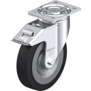 ROULETTE PIVOT. 500KG D.200MM AC BAND.CAOUT 50MM MOY BILLE+FR