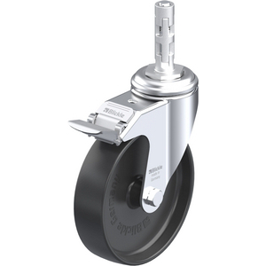 LKRA-POA 125G-11-FI-E11 Lenkrolle mit Stop-Fix und Expanderbefestigung