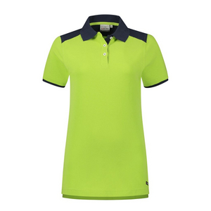 SANTINO POLOSHIRT TIVOLI DAMES LIME/MARINE MT M