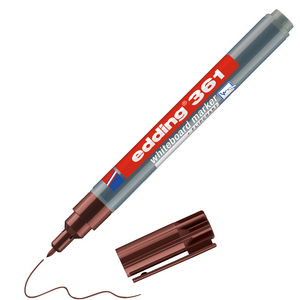 EDDING BOARDMARKER RONDE PUNT 1MM 361 BRUIN 007
