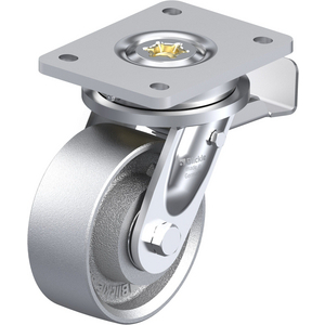 ROULETTE PIVOT. 750KG D.125MM AC FONTE 50MM MOY BILLE+FR