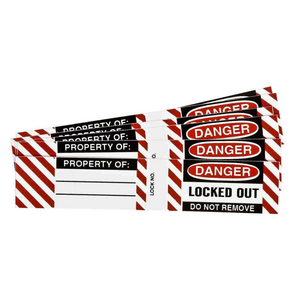 BRADY VINYLLABEL HANGSLOT DANGER LOCKED OUT 050280 (PK=6ST)