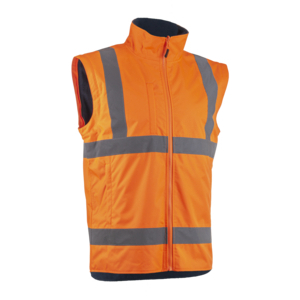 VESTE SOFTSHELL KAZAN - TAILLE S COLORIS - ORANGE HV/MARINE