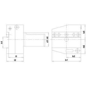 9325400007 VDI Abstechhalter rechts AR 40x 32mm FOR