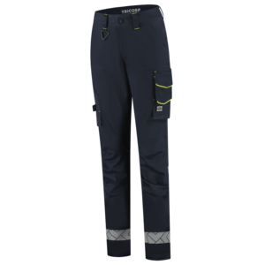 TRICORP BROEK DAMES STRETCH RED. REFL 506132 INK/GL MT 38