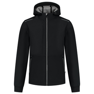 TRICORP SOFTSHELL CAP ACCENT 402705 ZWART/GRIJS MT L