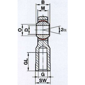 GIXSW 18 Gelenkkopf GIXSW 18