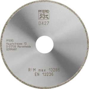 PFERD Diamond cut off wheel D1A1R 115 2 22,23 D 427 GAD
