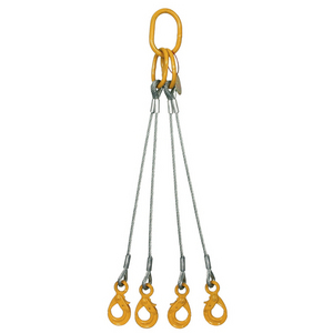 WIRE ROPE SLING 4 LEGS - Eyes fitted with thimble - Aluminium ferrule Safe working load SWL kg 3300 D.12 2M