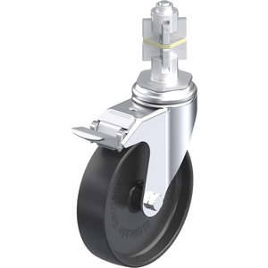 LKRA-POA 125G-11-FI-E17 Lenkrolle mit Stop-Fix und Expanderbefestigung