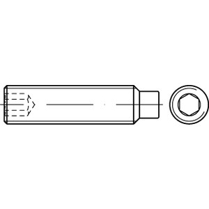 DIN915 M16X90 45H Gewindestift mit Zapfen, Innensechskant