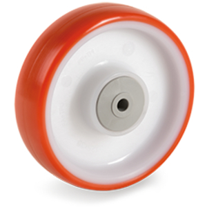 RUOTA 60 160X50 POLIURETANO NUCLEO POLIAMMIDE 6 MOZZO CUSCINETTI A SFERE 602210