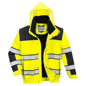 BOMBER CLASSIC HI-VIS YELLOW/BLACK C466YBR # XXL