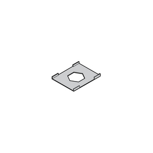 PIASTRINA DI BLOCCAGGIO SERIE DOPPIA PB CF2-5 - ZINCATO BIANCO PBCF2/CF5-M3