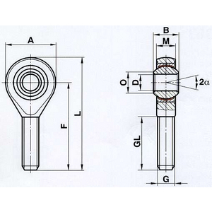FLURO GARSW 8 RR STANGKOP RVS
