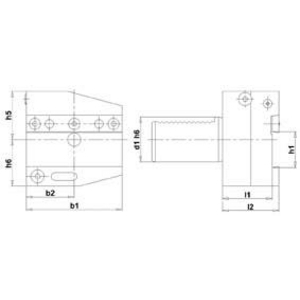 9325500004 VDI Abstechhalter links AL 40x 26mm FORT