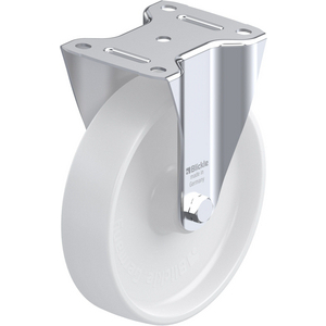 ROULETTE FIXE 300KG D.200MM AC BAND.POLYA 50MM MOY ROULEAUX