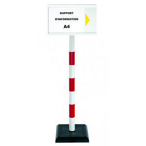 POTEAU PVC R/B + SUPPORT INFORMATION A4 ROUGE