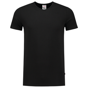 TRICORP T-SHIRT ELASTAAN FIT V HALS 101012 ZWART MT 4XL