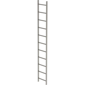 3210038475 Schachtleiter V4A B 440 mm 11 Sprossen