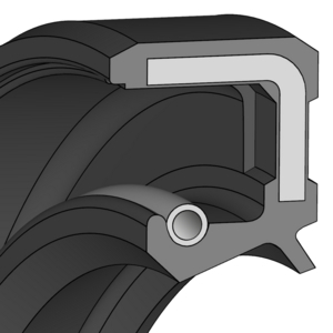 49405079 (EX 67022503)-ANELLO DI TENUTA CON PARAPOLVERE * WAS 30,0X 42,0X 7,0 FP8034 (MESCOLA 80 FKM FP803403)