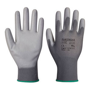 GUANTI CON PALMO IN PU GREY XL A120GRR # XL