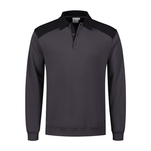 SANTINO POLOSWEATER TESLA GRAFIET/ZWART MT 3XL
