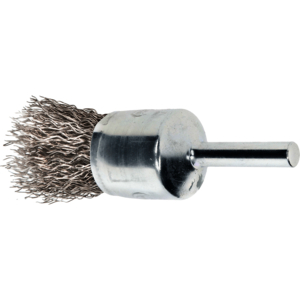 BROSSE PINCEAU/TIGE D.25MM INOX ONDULE 0,3 MM (T=25MM)