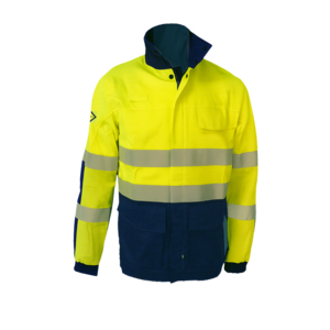 BLOUSON HOMME TELLURE T2 HV MULTIRISQUES JAUNE HV/MARINE