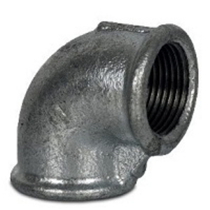 GOMITO A 90GR. F/F 2 GHISA ZN G090000200E